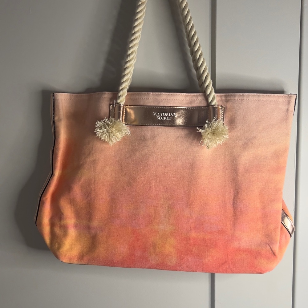 Victoria's Secret Pink and Orange Gradient Tote